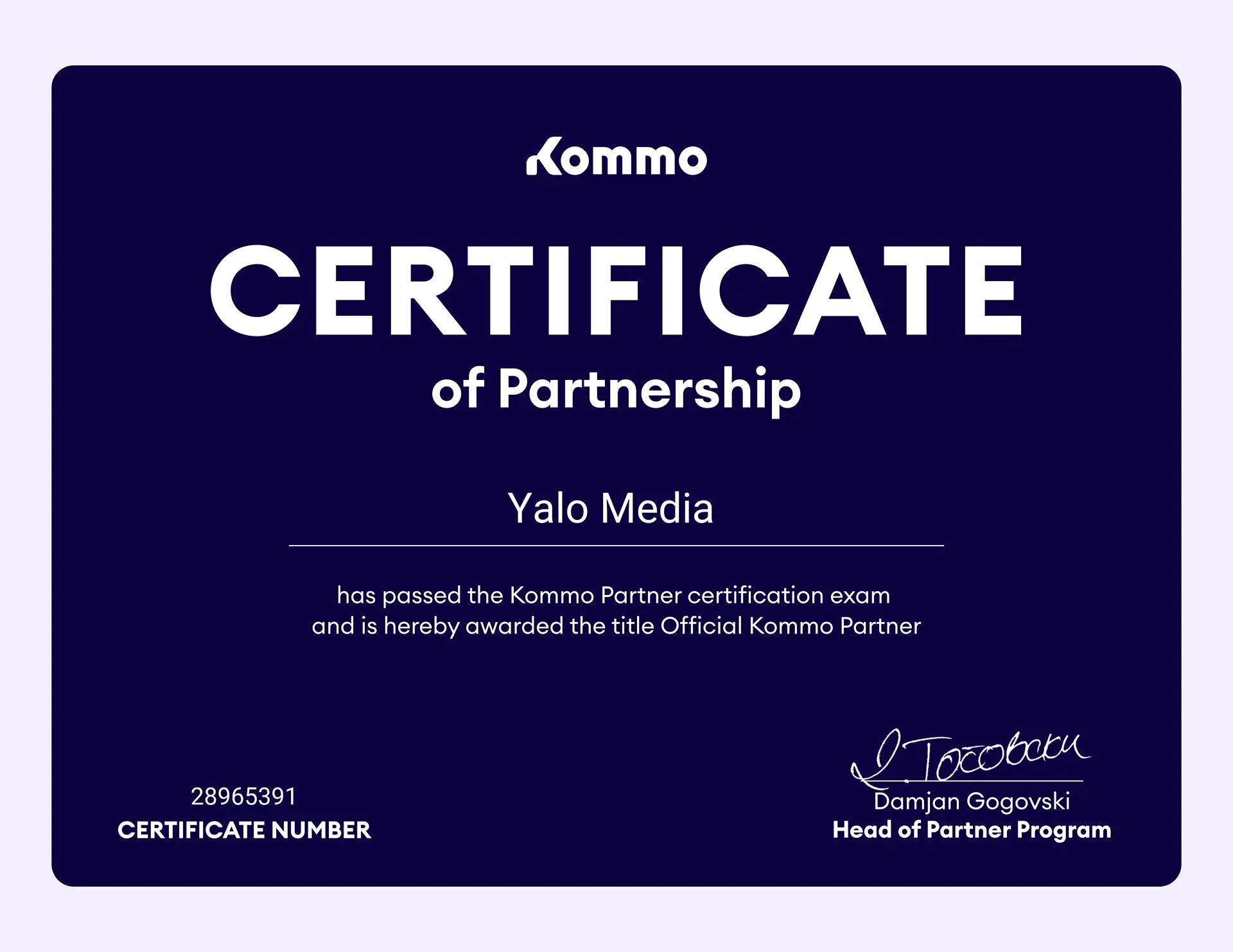 Kommo - Yalo Media kommo partner